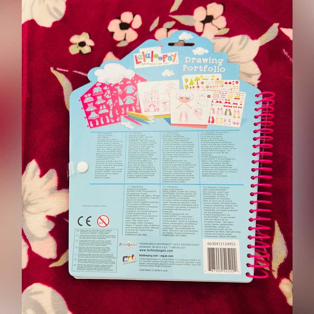 ❤️Lalaloopsy Sketch Portfolio Drawing Portfolio with Pink Accessories - Picture 5 of 7